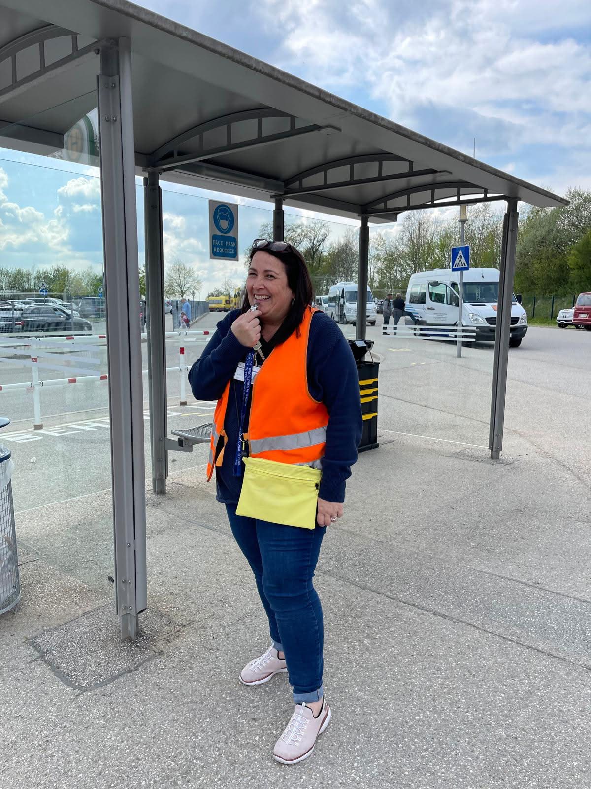 Tina Barker in action